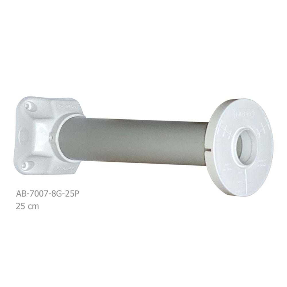 Altebox Acrobat 25cm, uPVC, Uzatma, Açık Gri