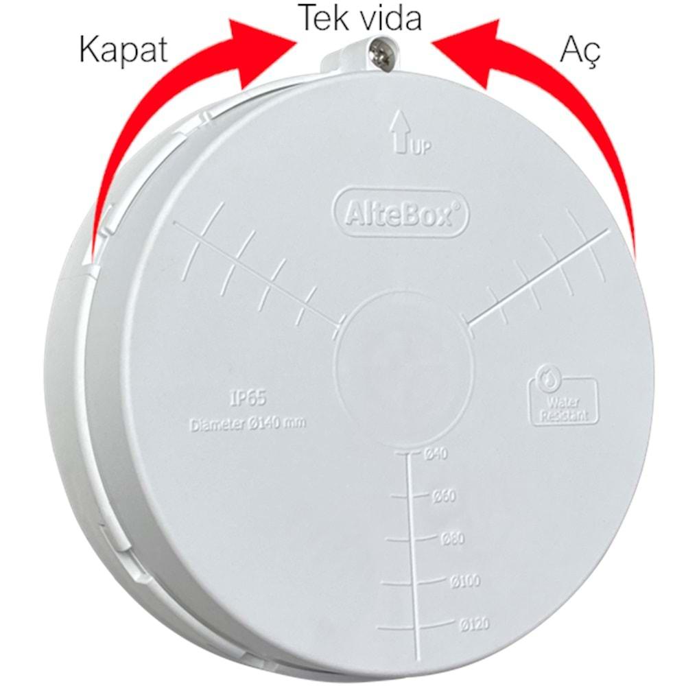 AlteBox-Mega, Kamera Buatı, 140mm (Beyaz)