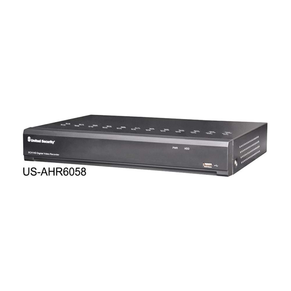 United Security DVR 8 knl, H.265, 5in1 1HDD