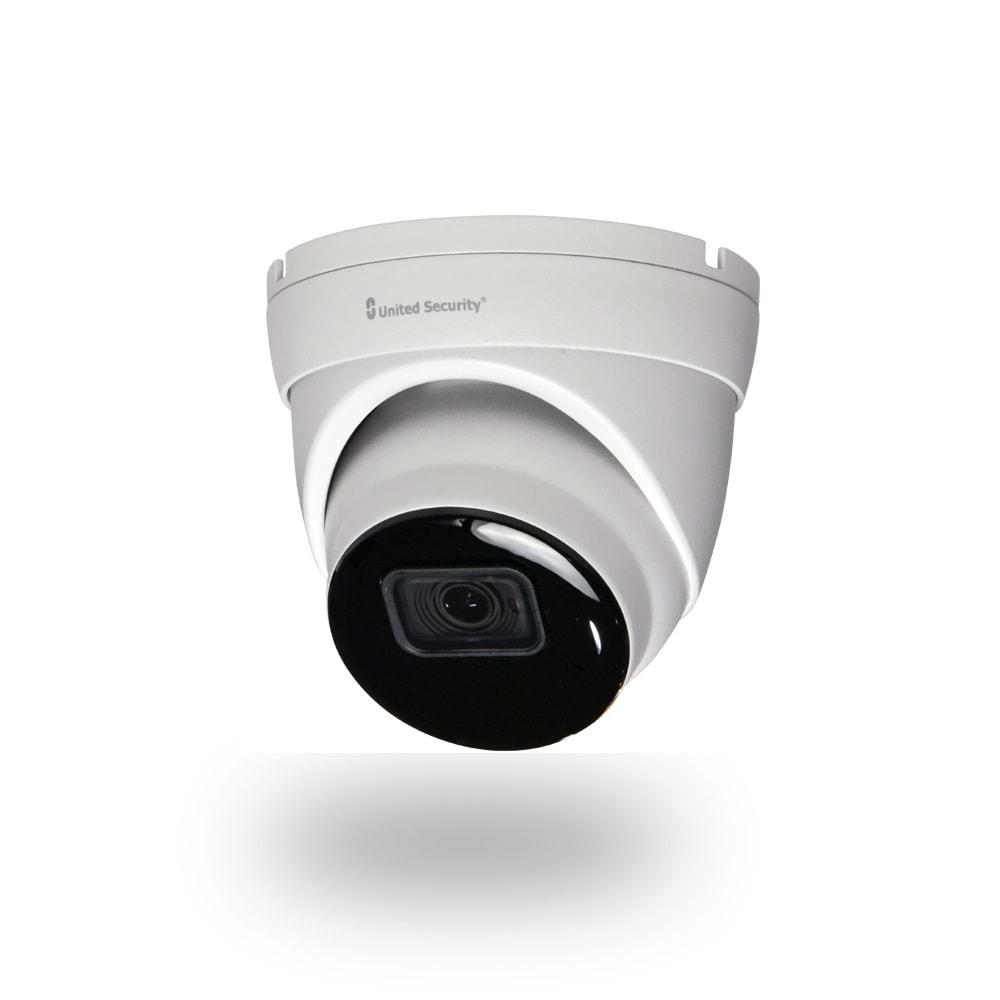 United Security, 2Mp, H.265, Poe IP Turret Kamera